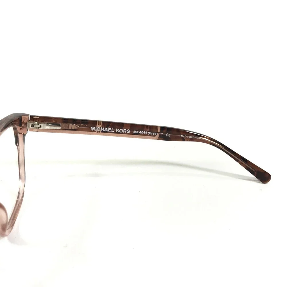 Michael Kors Eyeglasses Frames MK4044 3251 Bree Pink Tortoise Square 52-16-135